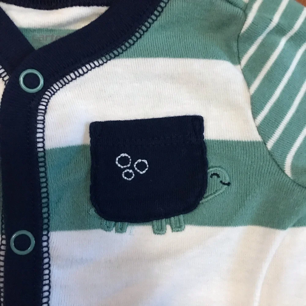 Carter’s Baby Boy Striped Sleeper Size 6 Months